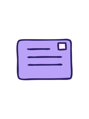 Bir kağıdın sevimli karikatürünün radyoaktif ışıltılı animasyonu