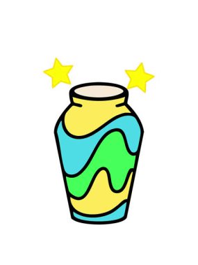 dönen yıldızlar geleneksel Brezilya samba davul enstrümanının animasyonu