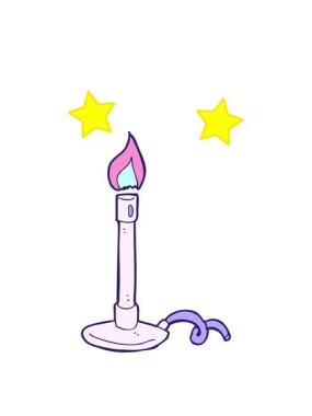 dönen yıldızlar çizgi film bunsen yakıcısının animasyonu