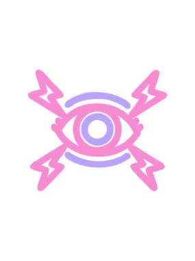 Mistik Göz Sembolü simgesinin canlandırmasını renklendir