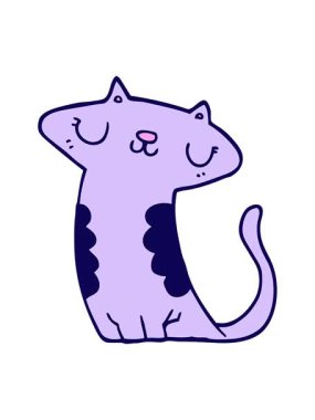 Neon Cat çizgi filminin neon ışık efekti animasyonu