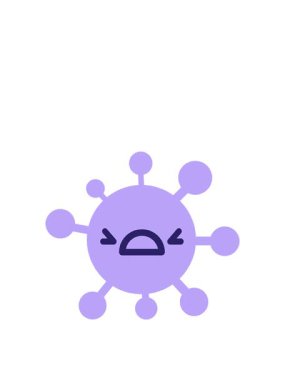 Kızgın virüsün hareketli animasyonu