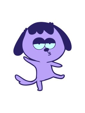 Sıkılmış bir köpeğin parlak ışık efekti