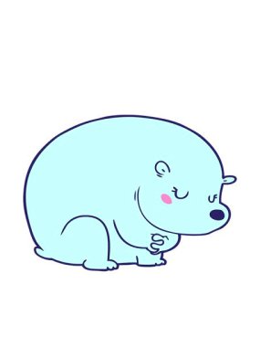 şirin kutup ayısının hareketli animasyonu