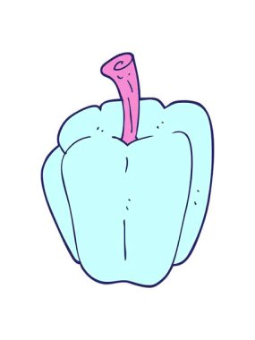 shivering motion animation of flat color illustration of pepper