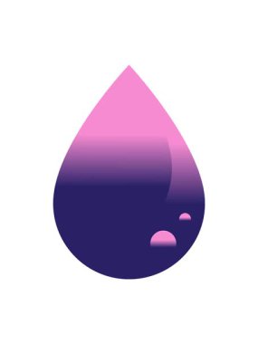 Kan damlası grafik çizim simgesinin dönen hareket animasyonu