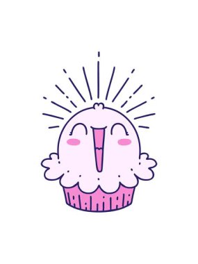 Geleneksel dövme stilinin sallanan animasyonu mutlu bir şekilde şarkı söylüyor.