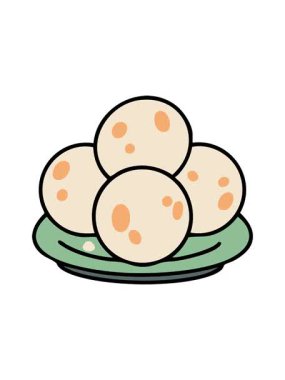 Pao de queijo geleneksel Brezilya peynirli ekmek animasyonu