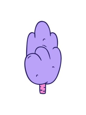 vibrating motion animation of hand drawn cartoon doodle single green tree