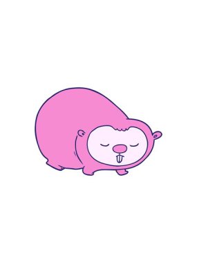 Çizgi film Wombat 'ın yıldız patlaması etkisi animasyonu