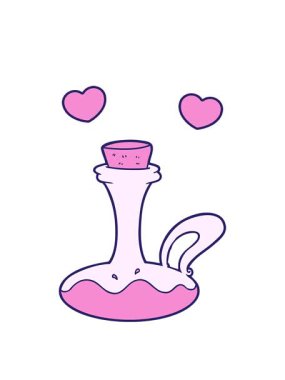 dönen kalpler çizgi film yağının animasyonu