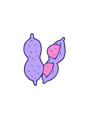 radioactive glowing animation of peanuts