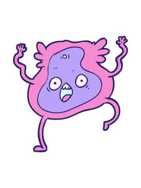 Çizgi film virüsünün canlandırma efektini göster