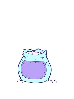 Bir torba un çizgi filminin zıplama hareketi