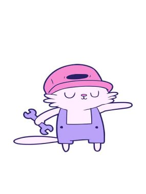 Çizgi film yapımcısının hareketli animasyonu