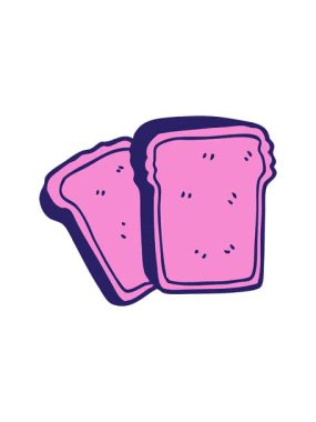 Çizgi film karikatür tostunun dönen hareketi.