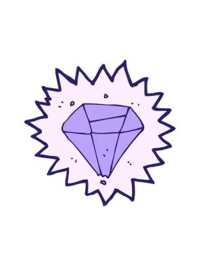 Zümrüt çizgi filminin titreyen hareketi