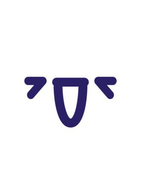 Bir gülen yüz simgesinin yanıp sönen radyal çizgileri