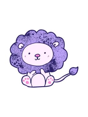 Çizgi film aslanının hareketlerini salla ve durdur.