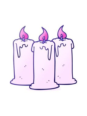 el yazması çizgi film yanan mumların animasyonunu bob ve duraklat