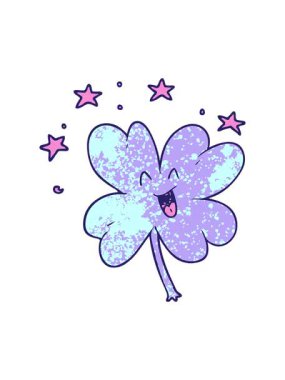 dört yapraklı yoncanın piksel efekti