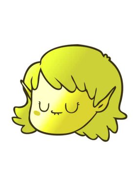 Elf kız çizgi filminin renk değişimi