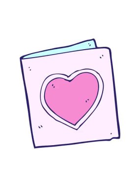 Çizgi film aşk kartı animasyonunun piksel etkisi