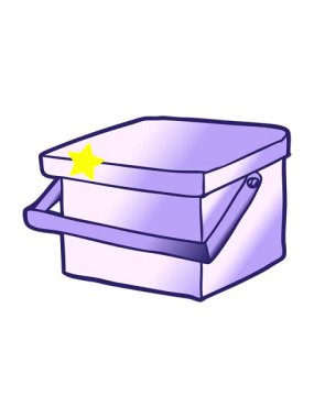 Kıvılcımlar, çizgi film küvetinin sapıyla hareketini etkiler.