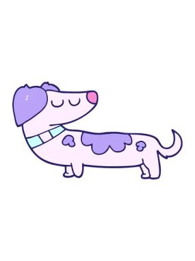 pixelize efekt animasyonu köpek çizgi filmi