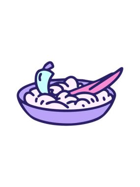 attention grabbing animation of brazil canjica with chili and cinnamon drawing