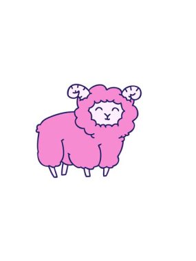 yatay titreşimli el çizimi çizgi film koçu