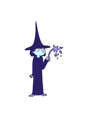 Cadı çizgi filminin hareketli animasyonu