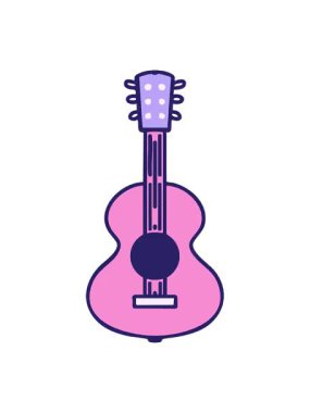 Geleneksel akustik gitarın pixelize etkisi