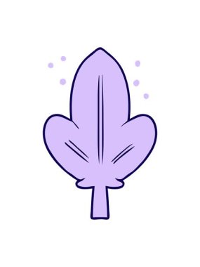 Çizgi film yaprak karalamalarının neon ışık efektleri