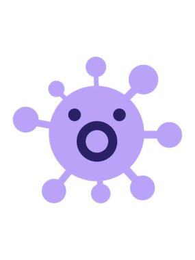 Titrek hareketli basit soluk soluğa virüsün animasyonu