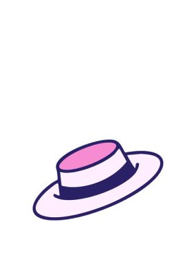 Siperli geleneksel Brezilya şapkasının zıplama hareketli animasyonu