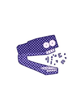 Çılgın çizgi film zımbasının yıldız patlaması etkisi animasyonu