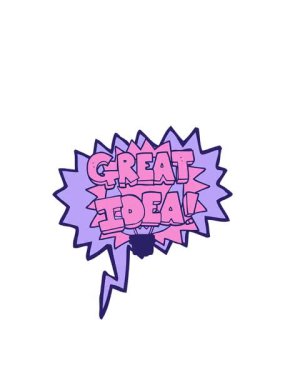 Konuşma baloncuğu çizgi filminin zıplama hareketi harika bir fikir.