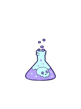 Çizgi film hortlak iksirinin hareketli animasyonu