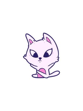 Kafası karışmış çizgi film kedisinin gösterişli satış animasyonu