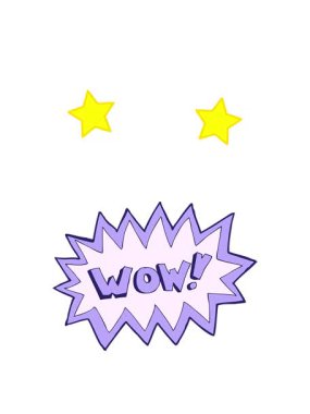 dönen yıldızlar çizgi filmin animasyonu wow patlama