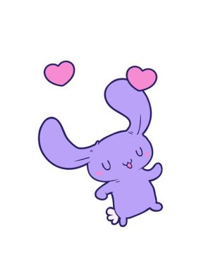 dönen kalpler çizgi filmdeki garip tavşanın animasyonu