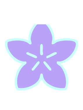 Kültürel olarak geleneksel tek bir Japon çiçeğinin animasyonunu canlandırın.