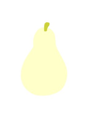 Çizgi film armudunun renk animasyonu değişiyor