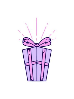 Neon ışık efektleri mevcut illüstrasyon noelinin animasyonu