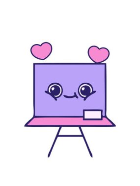 dönen kalpler güzel bir karikatür karikatürü karatahta