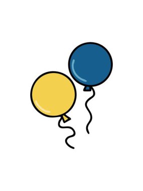 İki yüzen Brezilya karnaval balonunun dikkat çekici animasyonu