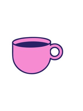 Kahve fincanının yatay titreşimli animasyonu