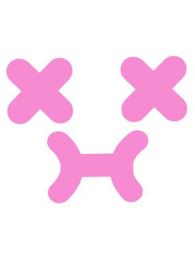 Tatlı ölü yüz simgesinin hareketli animasyonu