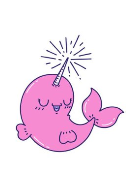 Geleneksel dövme stili mutlu deniz gergedanını salla ve durdur